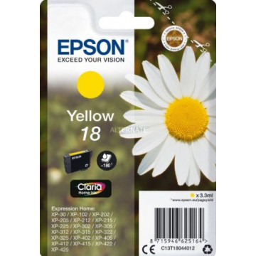 Epson Cartucho tinta C13T18044012 nº 18 amarillo