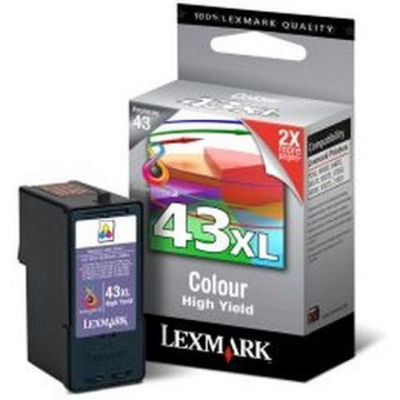 Lexmark Cartucho tinta 018YX143E Nº43XL Tricolor