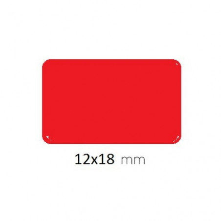 ETIQUETES APLI-10 COL. 012x018 VERMELL (448u)