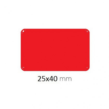 ETIQUETES APLI-10 COL. 025x040 VERMELL (128u)
