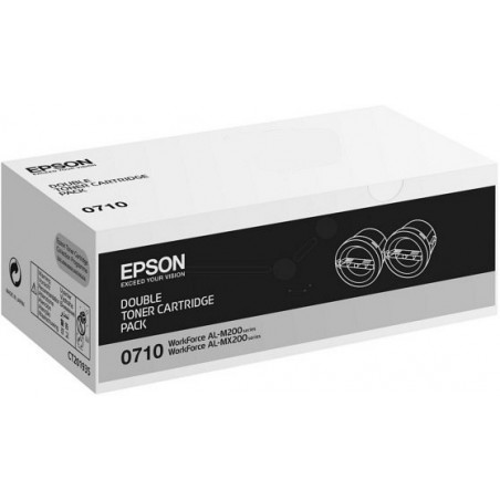 CARTUTX LASER EPSON (S050710) NEGRE (pack2)