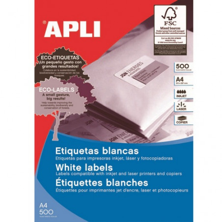 ZZ ETIQUETAS AUTOADHESIVAS IMPRESORA DINA/4 CAJA 5