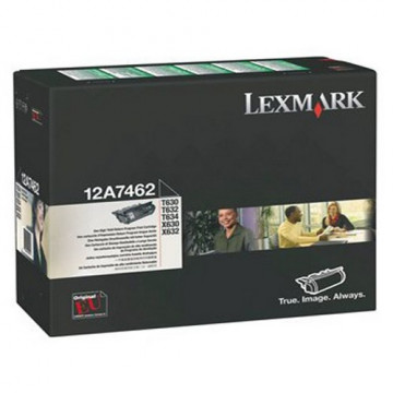 Lexmark Tóner láser 12A7462 Negro