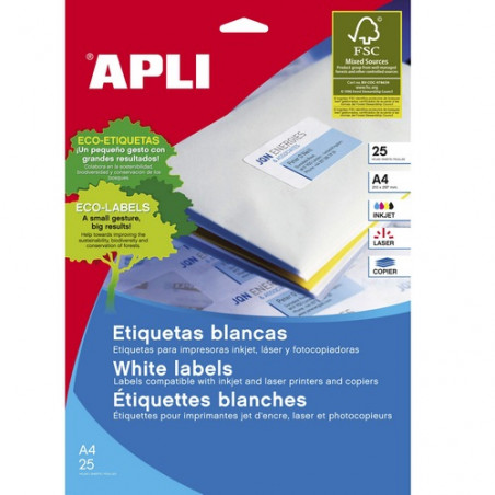 ETIQUETES A4 (0380x0212) (025f/65ef) APL01209