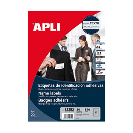 ETIQUETES A4 (0635x0296) (020f/27ef) APL12252 ROBA