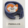 CINTA C DYMO TAG PLANXA NEGRE/BLANC DYM18769/718850