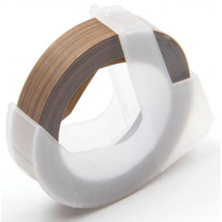 CINTA DYMO MANUAL  9mm x 3m FUSTA / WOOD BRILLANT