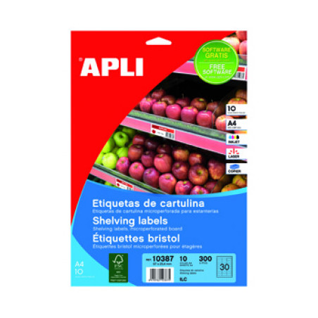 ETIQUETES A4 (0670x0254) (010f/30ef) APL10387 CART