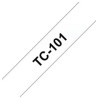 CINTA BROTHER TC101 12MM NEGRE/TRANSPARENT