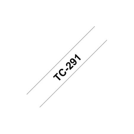 CINTA BROTHER TC291 09MM NEGRE/BLANC