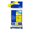 CINTA BROTHER TZE641 18mm NEGRE/GROC 8m