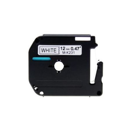 CINTA C BROTHER MK231 12mm NEGRE/BLANC