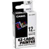CINTA C CASIO LABEL-P. IR- 12 NEGRE/BLANC CAS12WE