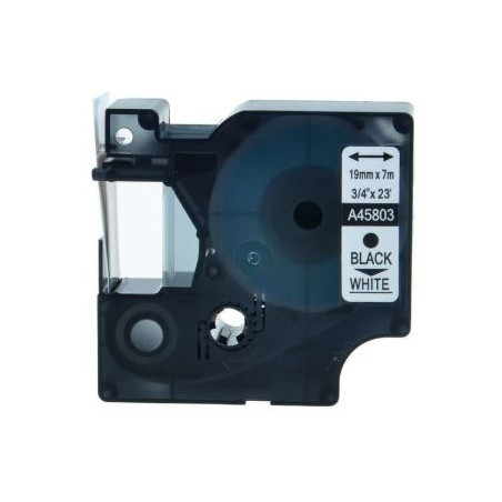 CINTA C DYMO D1 19MM NEGRE/BLANC DYM45803