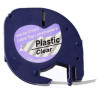 CINTA C DYMO TAG PLA. NEGRE/TRANSPARENT 12mm DYM12267