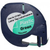 CINTA C DYMO TAG PLA. NEGRE/VERD 12mm DYM91204