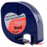 CINTA C DYMO TAG PLA. NEGRE/VERMELL 12mm DYM91203