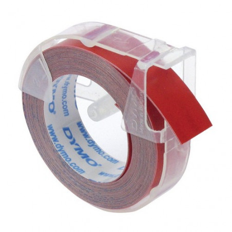 CINTA DYMO MANUAL  9MM x 3M VERMELL