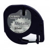 CINTA DYMO TAG MET. NEGRE/PLATA DYM91208