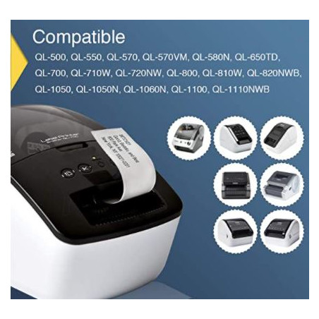 ETIQUETES BROTHER (039x048) 620u. DK11220