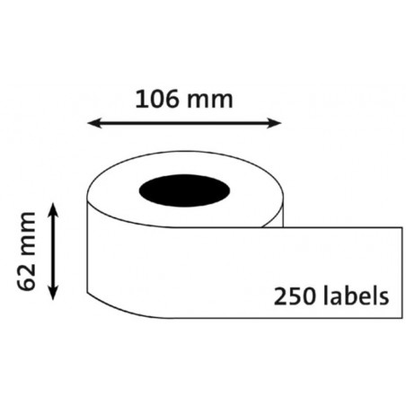 ETIQUETES C DYMO LW 062x106 (1x250u.) S0929110