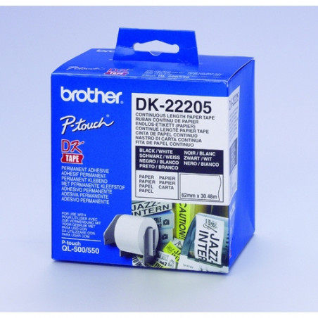 ETIQUETES BROTHER (062x30m) Continu DK22205