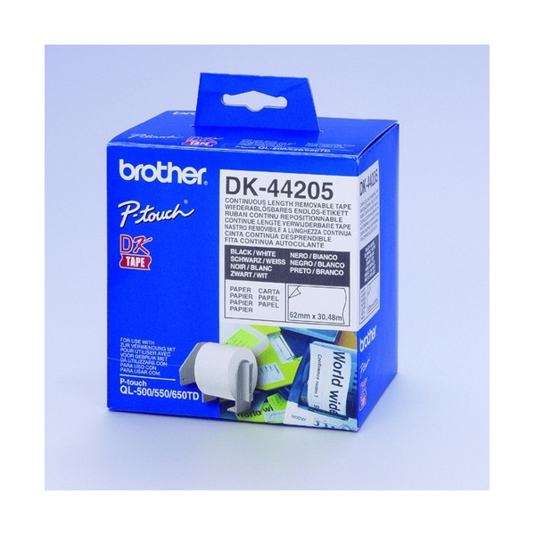 ETIQUETES BROTHER (062x30m) Continu REMOVIBLE DK44205 ETIQUETES BROTHER (062x30m) Continu REMOVIBLE DK44205