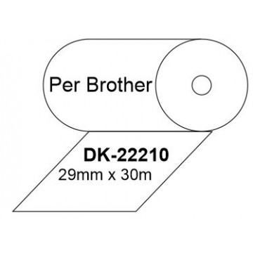 ETIQUETES C BROTHER (029x30m) Continu DK22210