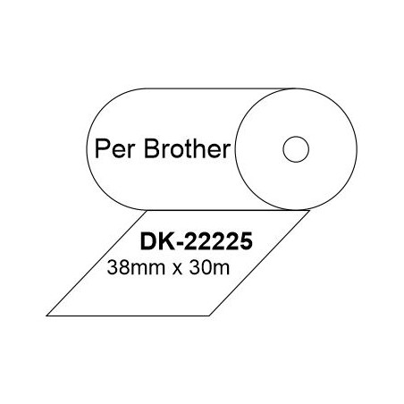 ETIQUETES C BROTHER (038x30m) Continu DK22225