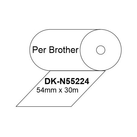 ETIQUETES C BROTHER (054x30m) Continu DK55224