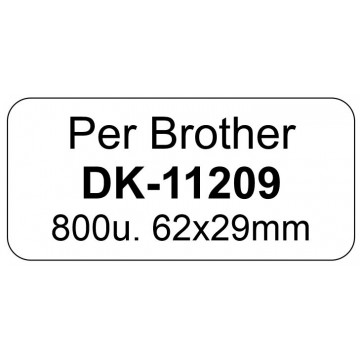 ETIQUETES C BROTHER (062X029) 800u DK11209
