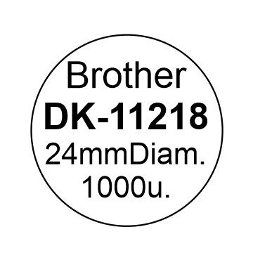 ETIQUETES C BROTHER (D024) 1000u DK11218