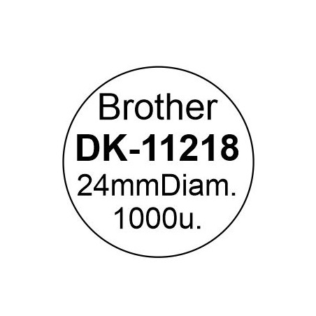 ETIQUETES C BROTHER (D024) 1000u DK11218