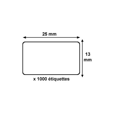 ETIQUETES C DYMO LW 13x25 (1x1000u.) S0722530/11353