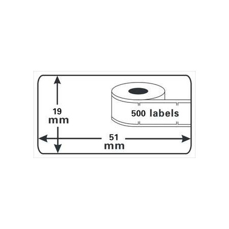 ETIQUETES C DYMO LW 19x51 (1x500u.) S0722550/11355