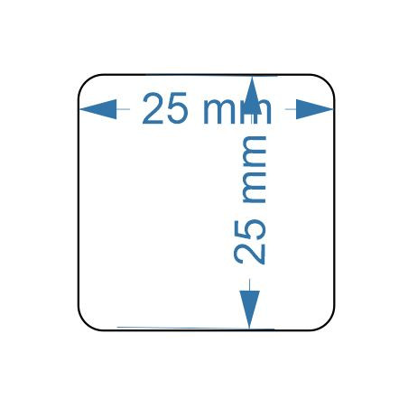 ETIQUETES C DYMO LW 25x25 (1x750u.) S0929120