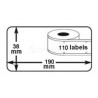 ETIQUETES C DYMO LW 38x190 (1x110u.) S0722470/99018