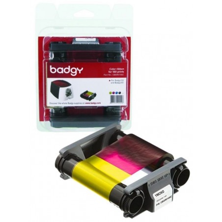 Cinta color 100 impresiones para impresora tarjetas BADGY