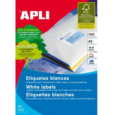 ETIQUETES A4 (0991x0931) (100f/06ef) APL02421 CR