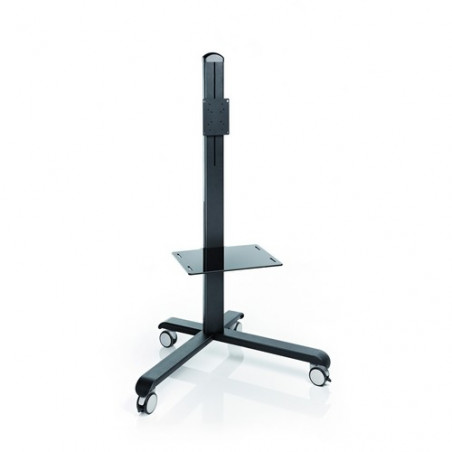 Soporte para TV graduable y móvil negro Planning S