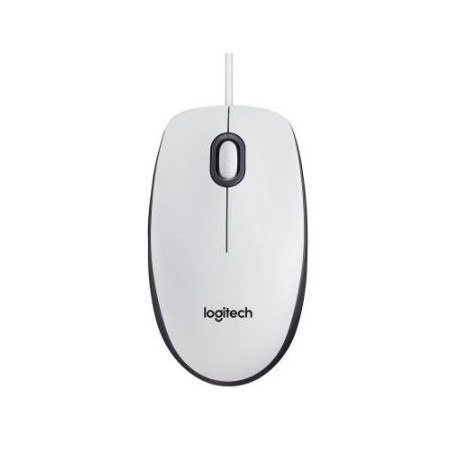 MOUSE AMB CABLE OPTIC (USB) LOGITECH M100 BLANC