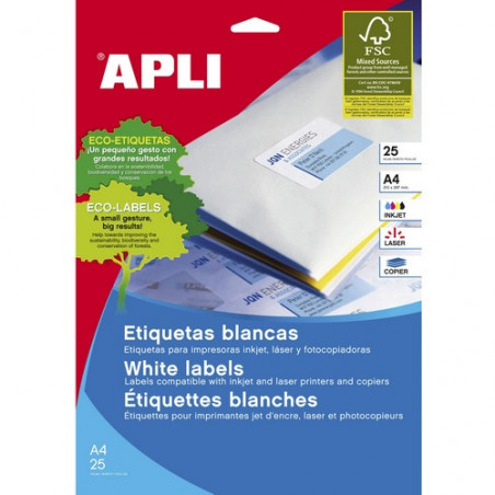 ETIQUETES A4 (1900x0380) (025f/07ef) APL01232 CR A