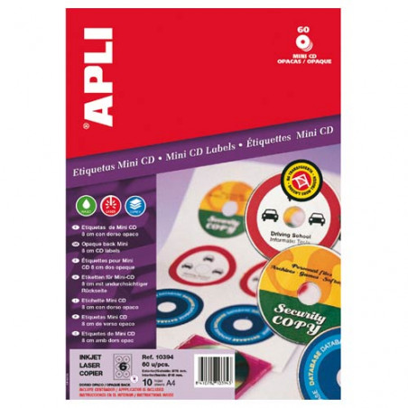ETIQUETES A4 (D076) (010f/06ef) APL10394OPAQ.CD  (