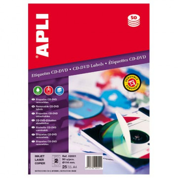 ETIQUETES A4 (D114) (025f/02ef) APL02001 CD R