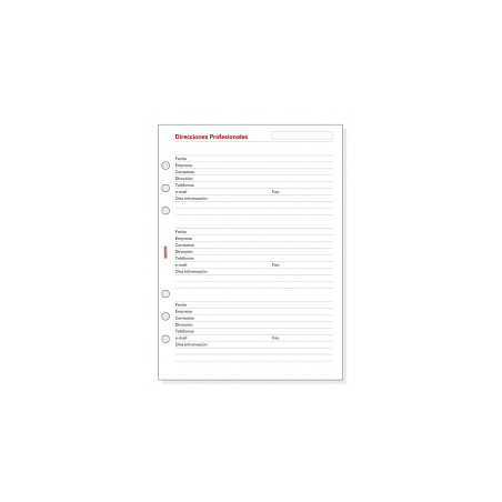 REC. AG. OPEN 1000 (155x215) ADRESSES PROF (R1051)