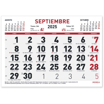 CALENDARI FALDILLA M/V 210x150 SP (MYRGA 1592)