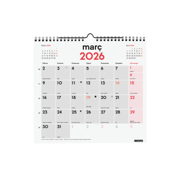 CALENDARI PARED ESP. M/V 265x245 APU. CAT FINOCAM