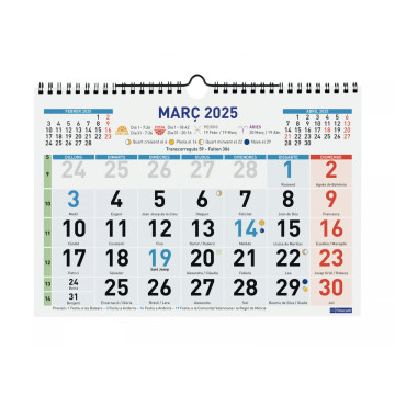 CALENDARI PARED ESP. M/V 300x210 CAT FINOCAM COLOR