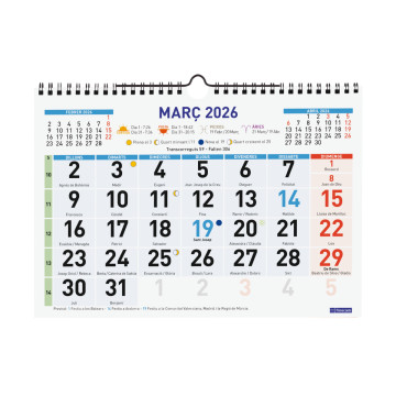 CALENDARI PARED ESP. M/V 300x210 CAT FINOCAM COLOR