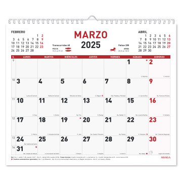 CALENDARI PARED ESP. M/V 300x247 APU. SP (MYRGA 1544)